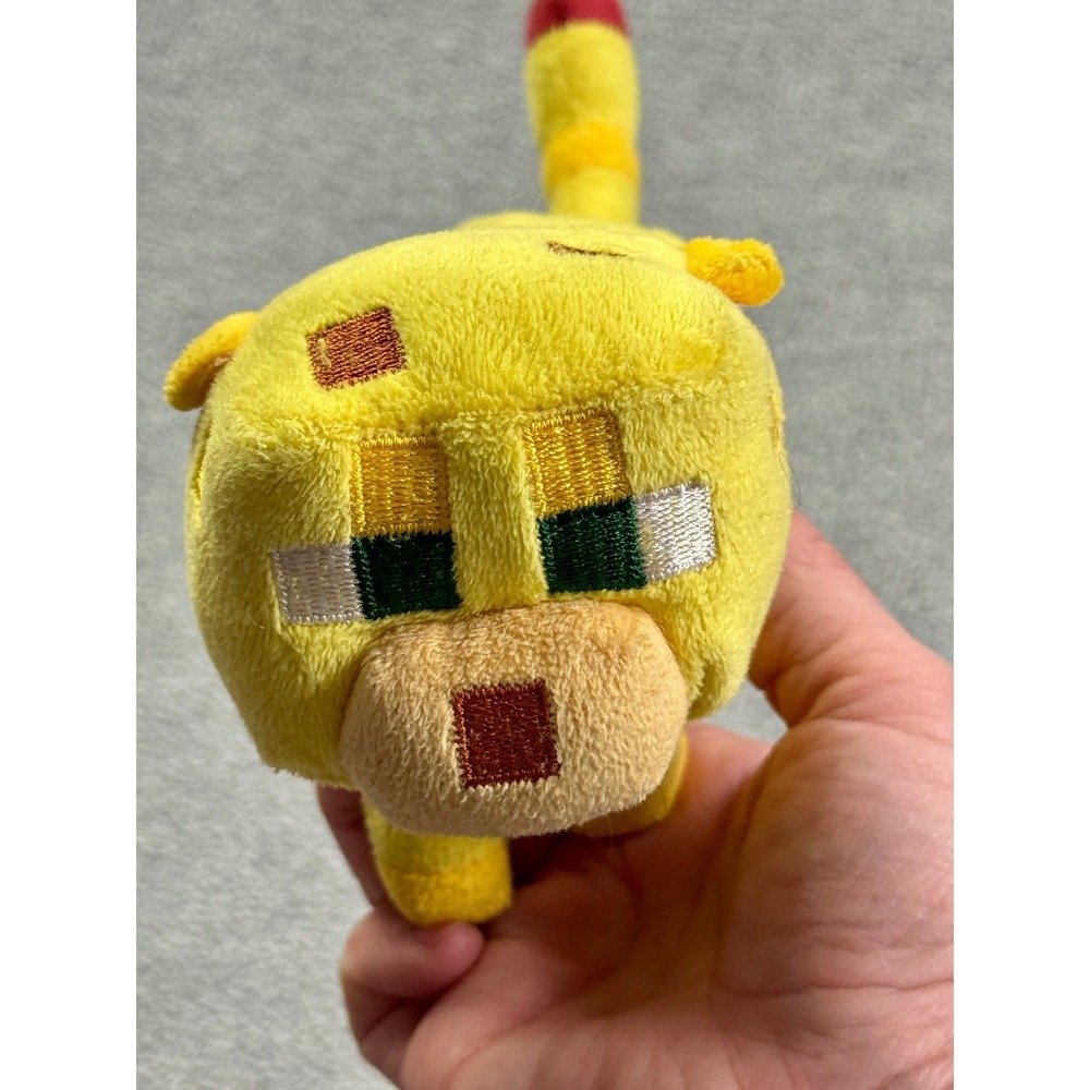 Minecraft Ocelot Plush Mojang Yellow Cat Stuffed Animal‎ Toy 2014 Collectible